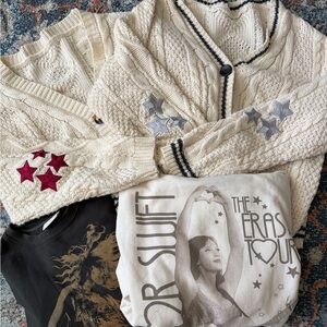 Taylor Swift Cardigan and Sweatshirt Bundle